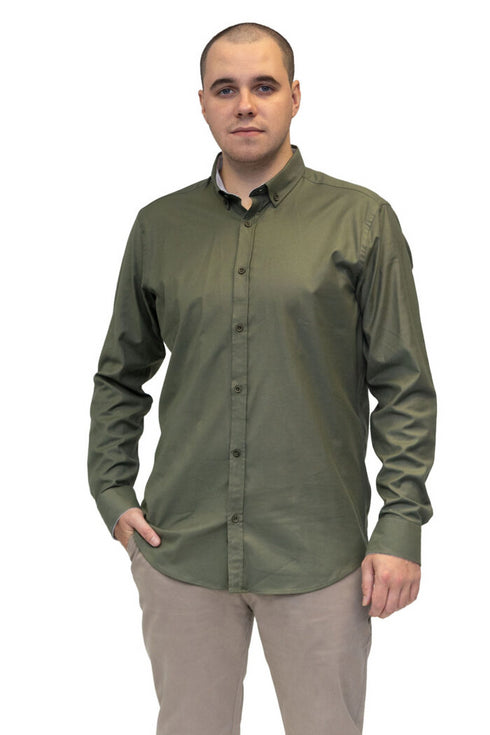 Mineral Click Stretch-Fabric Long Sleeve Shirt – ML252260