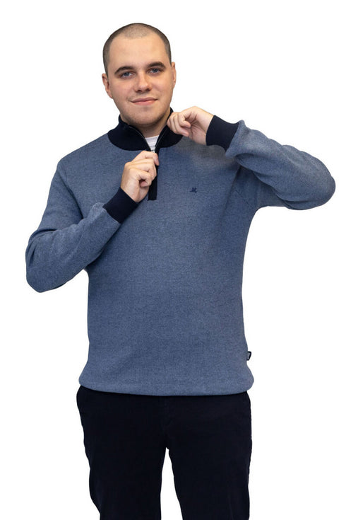 Mineral Men's River Knitwear Quarter Zip ML351470