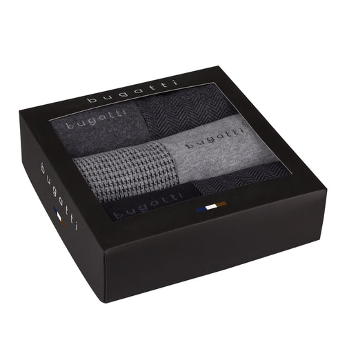 Bugatti Men's 6-Pair Sock Gift Box 61109X - Ideal Gift