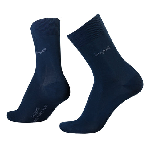 Bugatti Men's 2-Pair Mercerised Cotton Sock Gift Box – Premium Gift for Men 6801