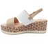 Heavenly Feet Morven Sandal Taupe Vegan Friendly 7cm Wedge Platform