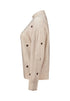 Hailys Pa44ige Heart Pattern High Neck Knit Jumper MOT-2601003 - Beige Marl / Cocoa Hearts