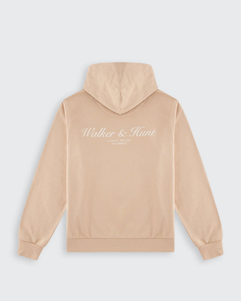 Walker & Hunt Atelier Oversized Heavyweight Hoodie — Light Mocha