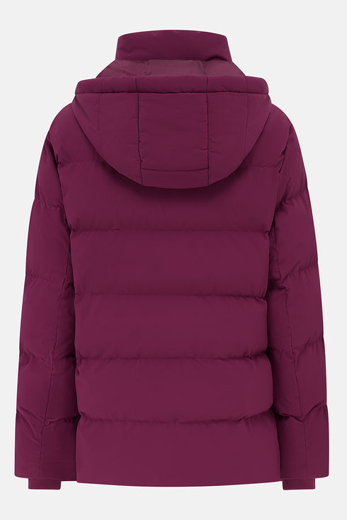 Lighthouse Margot in Berry AW26 Hip-Length Eco-Fill Padded Coat