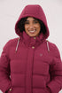 Lighthouse Margot in Berry AW26 Hip-Length Eco-Fill Padded Coat