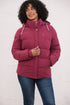 Lighthouse Margot in Berry AW26 Hip-Length Eco-Fill Padded Coat