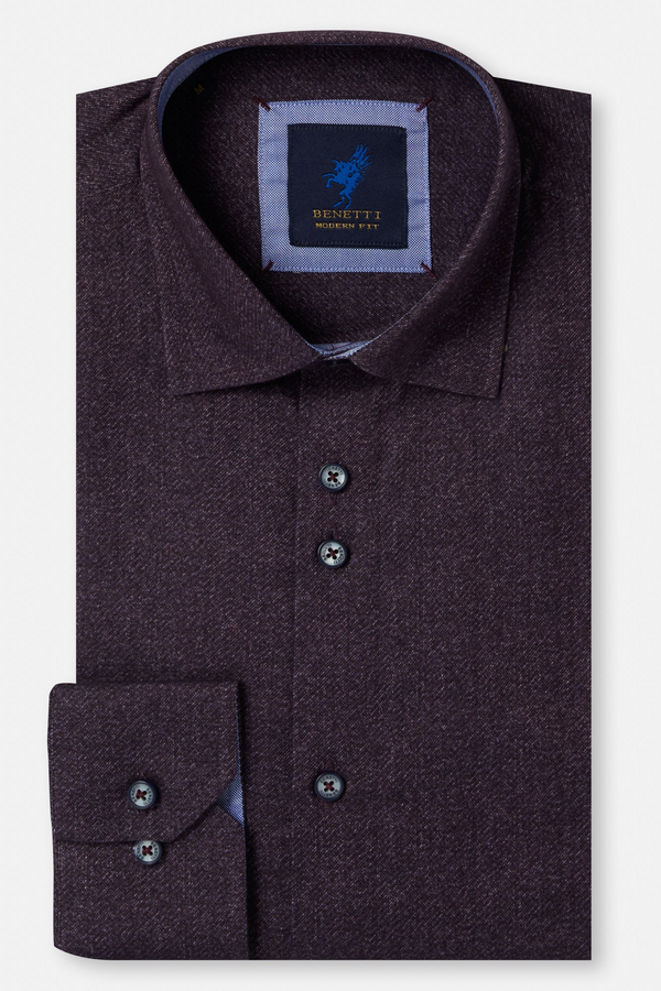 Benetti Men's Marty Long Sleeve Casual Shirt