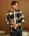 Walker & Hunt Mercer Navy Plaid Flannel Shirt
