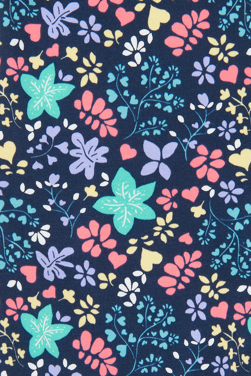 Lighthouse Mollie Girls Cotton Stretch Leggings – Floral Print
