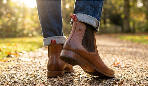 Base London Scout Jodhpur Boots in Tan Brown