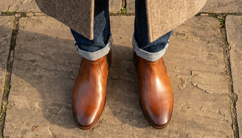 Base London Scout Jodhpur Boots in Tan Brown
