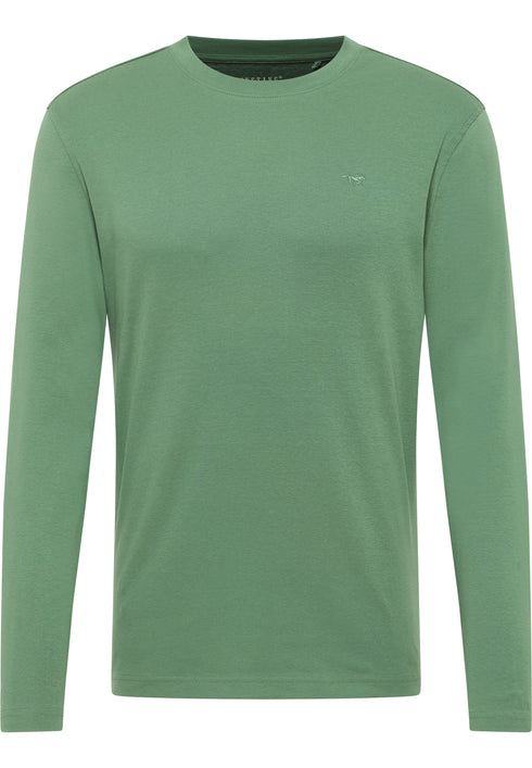 Mustang Arlington 100% Pure Cotton Long Sleeve Crew Neck T-Shirt 1016287