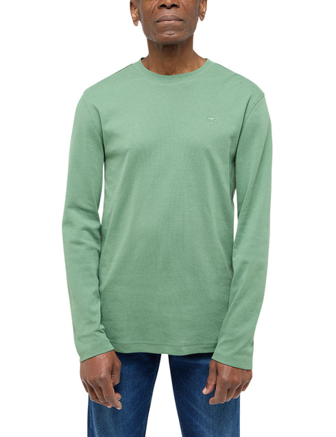 Mustang Arlington 100% Pure Cotton Long Sleeve Crew Neck T-Shirt 1016287