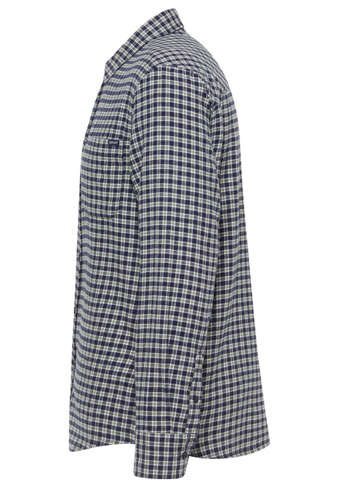 Mustang Eastbridge Men's Brushed Twill Mini Check Shirt | 100% Cotton Regular Fit 1016960