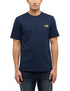 Mustang Mens Dark Sapphire Navy Style Austin Logo Cotton T-Shirt 1017385