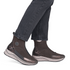 Rieker Wide Fit Front-Zip Ankle Boot with Leopard Detail - Brown Combi SKU N9554-25