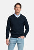 Baileys Pure Pima Cotton V Neck Pullover NOS8100 - Navy