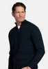 Baileys Pure Pima Cotton Quarter Zip Pullover NOS8400 - Navy