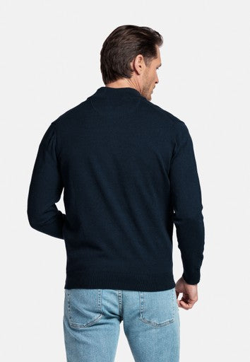 Baileys Pure Pima Cotton Quarter Zip Pullover NOS8400 - Navy