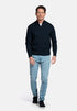 Baileys Pure Pima Cotton Quarter Zip Pullover NOS8400 - Navy