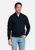 Baileys Pure Pima Cotton Quarter Zip Pullover NOS8400 - Navy