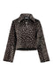 Hailys Mi44lla Faux Fur Animal Print Zip-Up Jacket NRI-2601024 - Brown / Animal Print