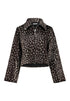 Hailys Mi44lla Faux Fur Animal Print Zip-Up Jacket NRI-2601024 - Brown / Animal Print