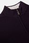 Benetti Oliver Grape Bordo Quarter-Zip Textured Knit Jumper