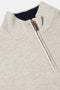 Benetti Quinn Stone / Off White Quater Zip Knit Sweater