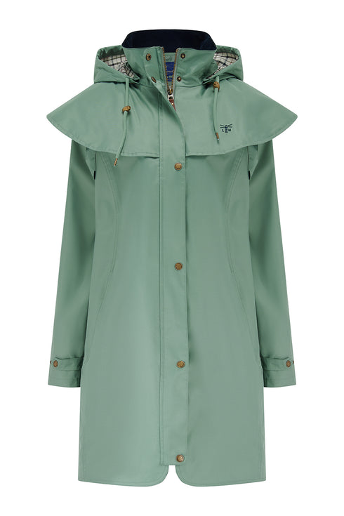 Lighthouse Outrider AW26 in Sage 3/4 Length Waterproof Heritage Raincoat