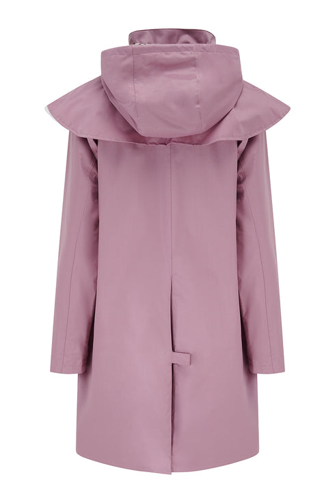 Lighthouse Outrider AW26 in Wild Rose Pink 3/4 Length Waterproof Heritage Raincoat