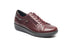 G-Comfort Womens P-6501 Waterproof Yak Leather Wide-Fitting Shoes in Medoc/Wine/Burgundy