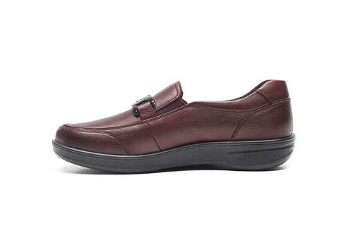 G-Comfort P-6503 Soft Nappa Leather Waterproof Slip-On Loafer in Medoc/Wine/Burgundy