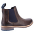 Hush Puppies Mens Brown Justin Leather Cushion Comfort Chelsea Boot