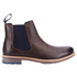 Hush Puppies Mens Brown Justin Leather Cushion Comfort Chelsea Boot