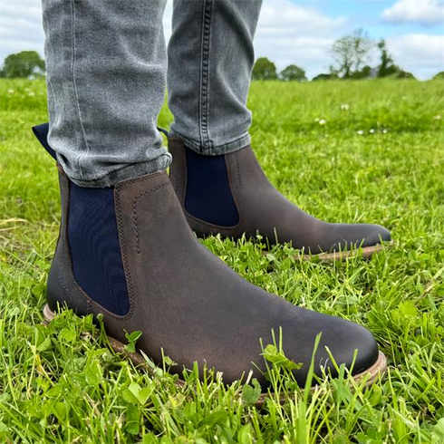 Hush Puppies Mens Brown Justin Leather Cushion Comfort Chelsea Boot
