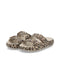 Rieker Womens Buckle P2450-90 Leopard Print EVA Mules