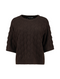 Hailys Ladies La44ila 3/4 Sleeve Knit Top - Cocoa PO2505010