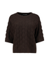 Hailys Ladies La44ila 3/4 Sleeve Knit Top - Cocoa PO2505010