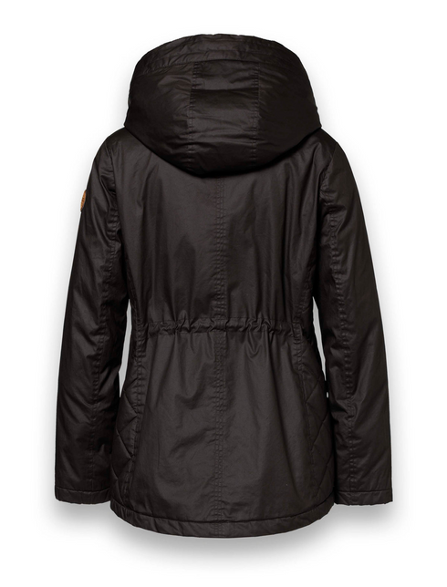 District Womens Praline Wax-Look Jacket PRALINE - Dark Brown