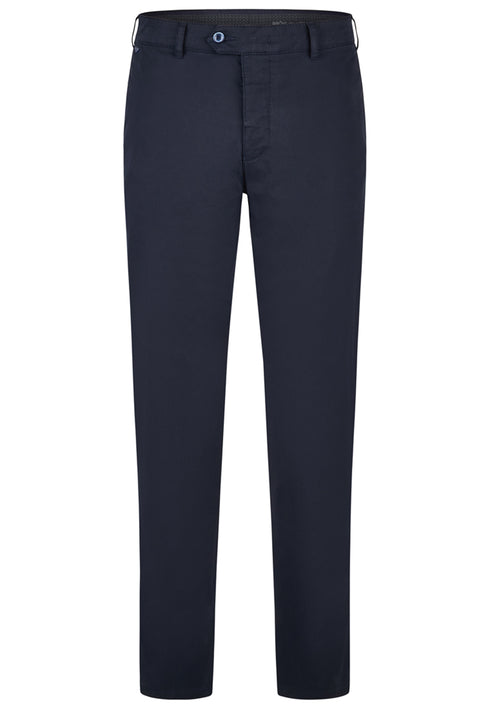 Brühl Parma B 186190 Blue 670 Pima Cotton Water-Resistant Stretch Trousers