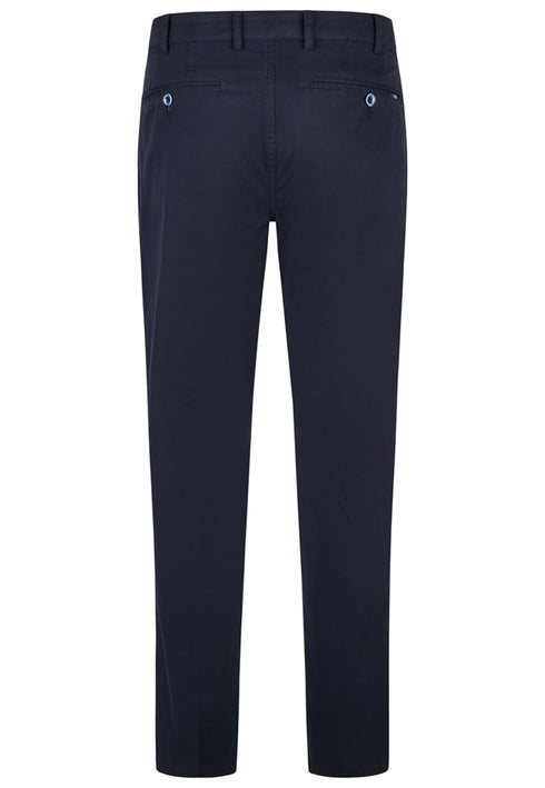 Brühl Parma B 186190 Blue 670 Pima Cotton Water-Resistant Stretch Trousers