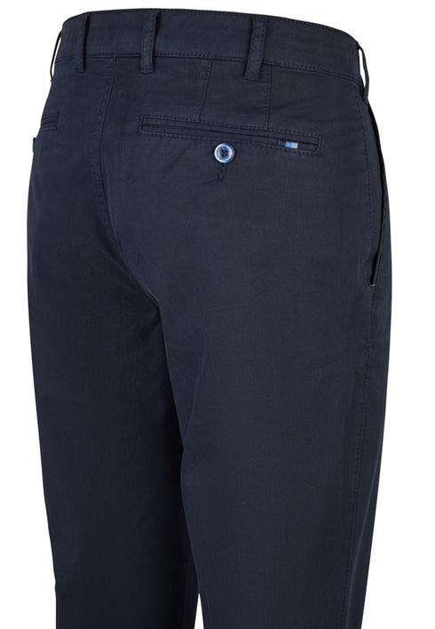 Brühl Parma B 186190 Blue 670 Pima Cotton Water-Resistant Stretch Trousers
