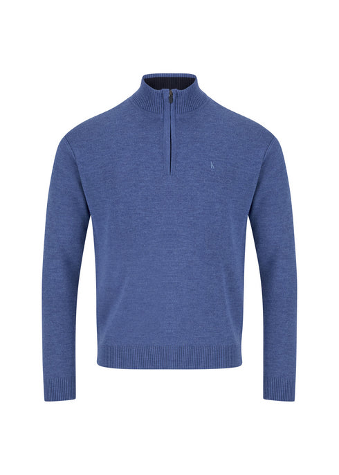 Kessler Paul 1/4 Zip Sweatshirt - Merino Wool Blend with Subtle Logo