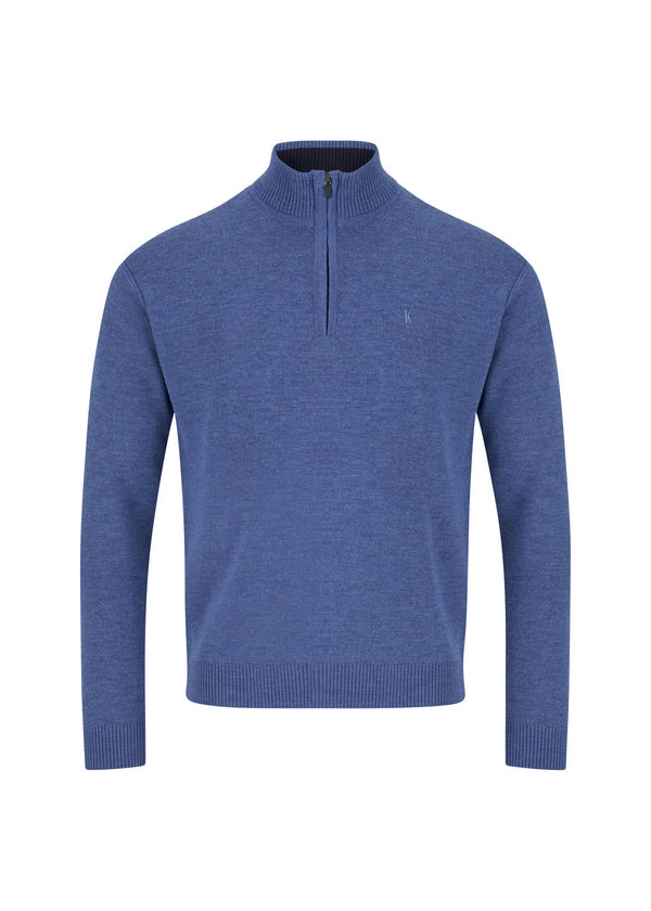 Kessler Paul 1/4 Zip Sweatshirt - Merino Wool Blend with Subtle Logo