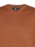 Petrol Men's V-Neck Knitwear KWV200-2127 Copper Orange