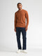 Petrol Men's V-Neck Knitwear KWV200-2127 Copper Orange