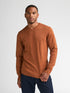 Petrol Men's V-Neck Knitwear KWV200-2127 Copper Orange