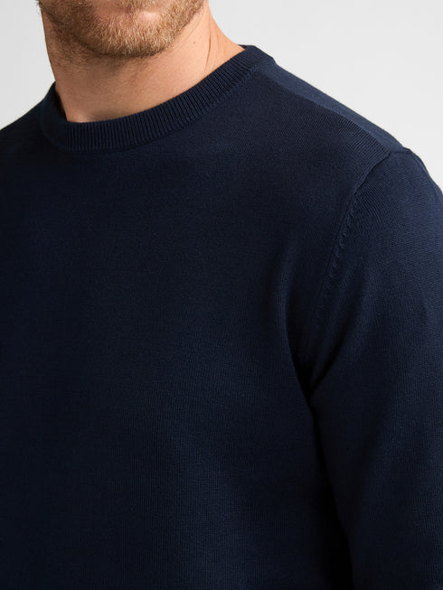 Petrol Men's Crew Neck Knitwear KWR201-5178 Navy Blue