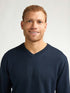 Petrol Men's V-Neck Knitwear KWV200-5178 Navy Blue